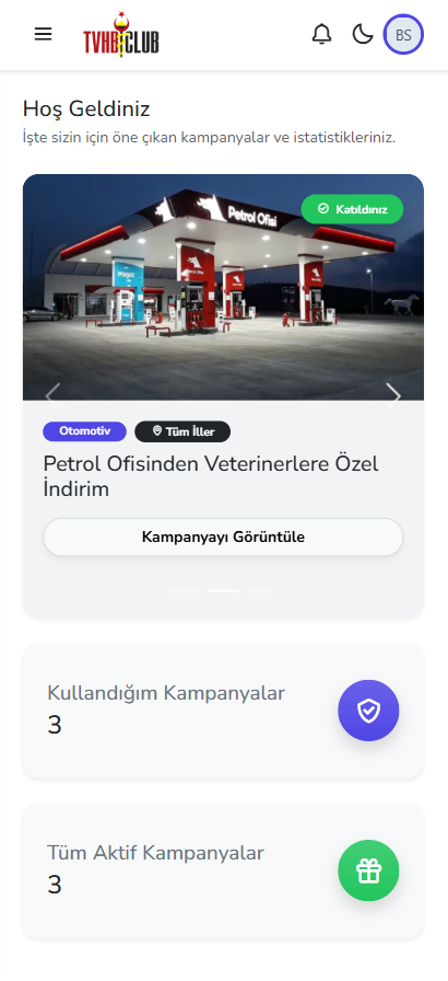 TVHB Club App Interface
